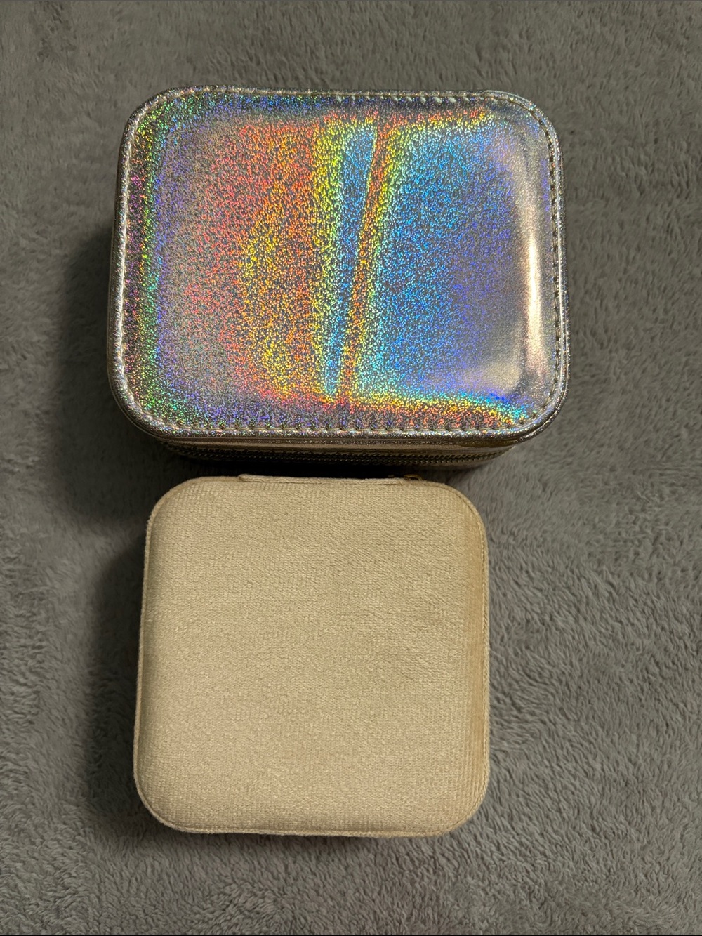 TWO travel jewelry cases